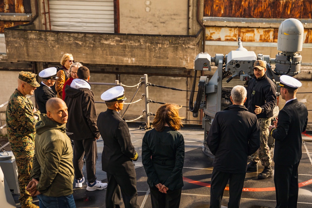 USS Paul Ignatius (DDG 117) hosts tours in Latvia for distinguished visitors