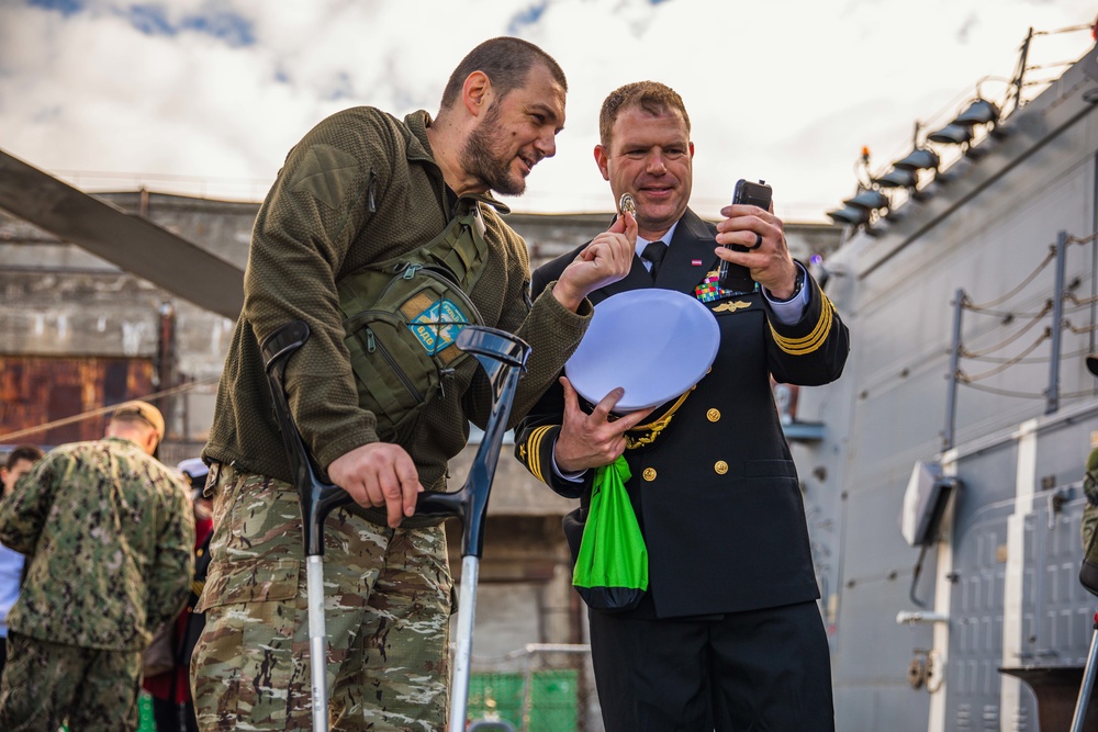 USS Paul Ignatius (DDG 117) hosts tours in Latvia for distinguished visitors