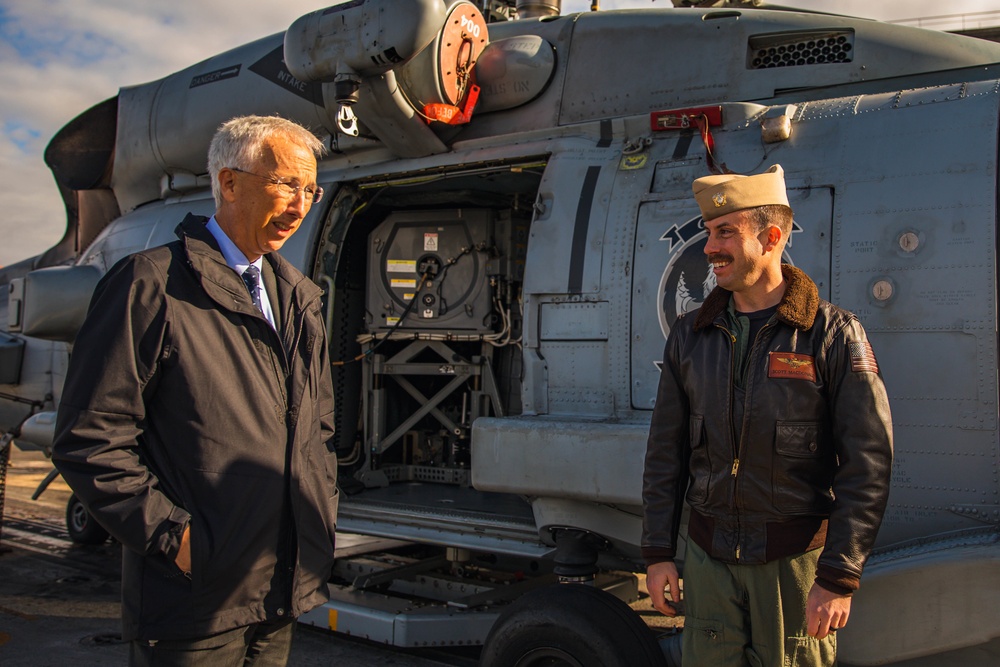 USS Paul Ignatius (DDG 117) hosts tours in Latvia for distinguished visitors