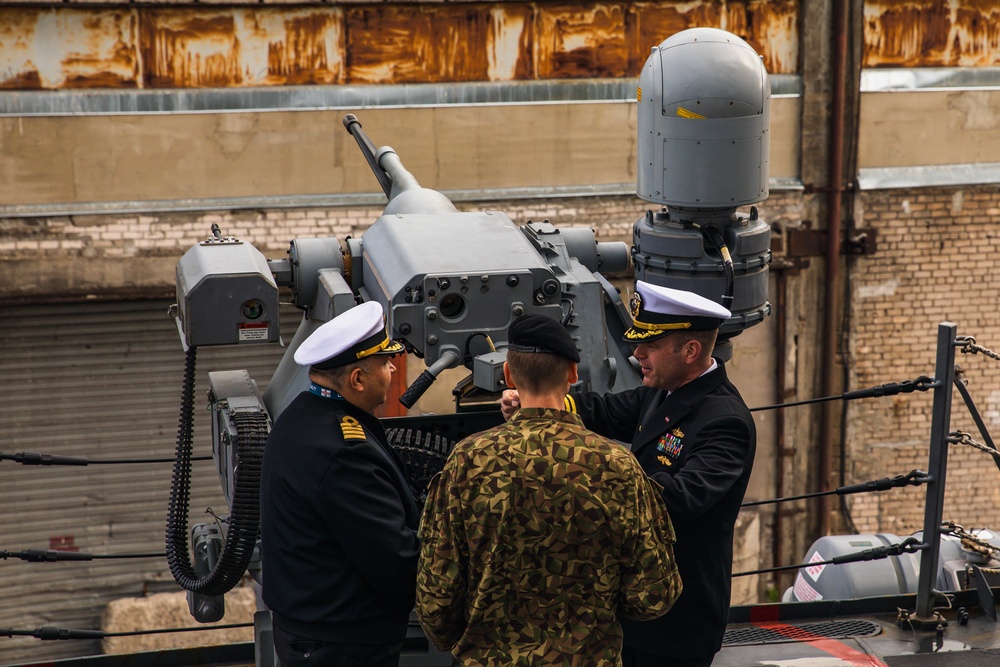 USS Paul Ignatius (DDG 117) hosts tours in Latvia for distinguished visitors