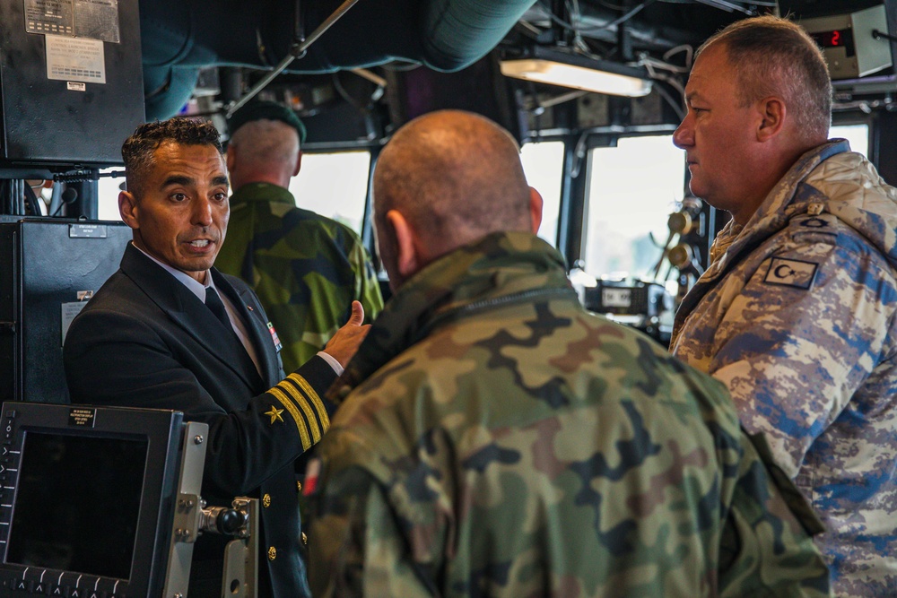 USS Paul Ignatius (DDG 117) hosts tours in Latvia for distinguished visitors