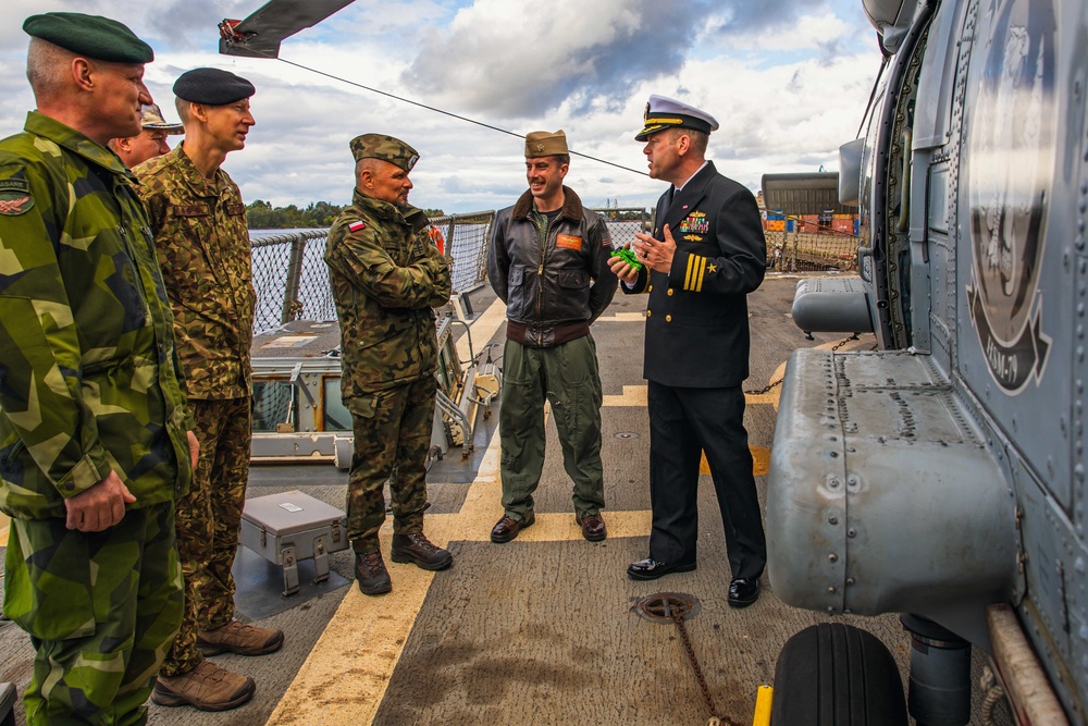 USS Paul Ignatius (DDG 117) hosts tours in Latvia for distinguished visitors