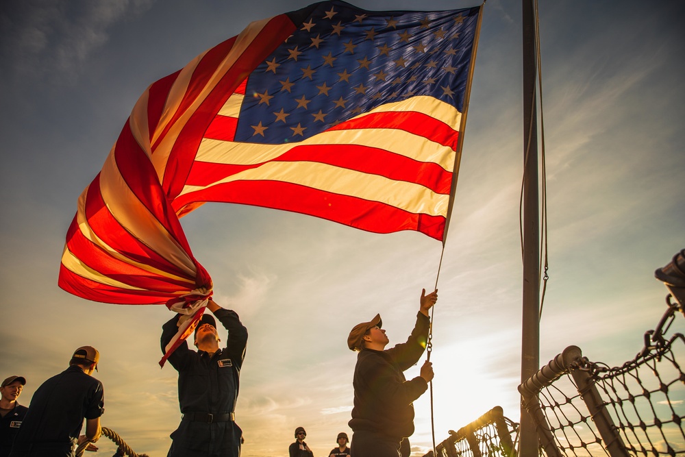 USS Paul Ignatius (DDG 117) departs Riga, Latvia