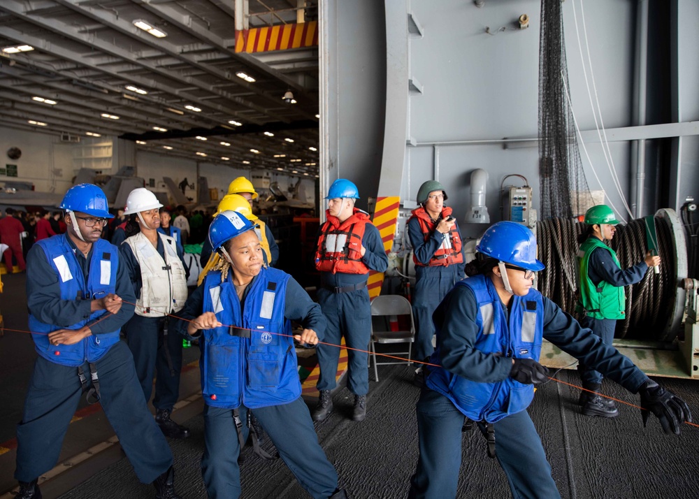 Daily operations aboard USS George H.W. Bush