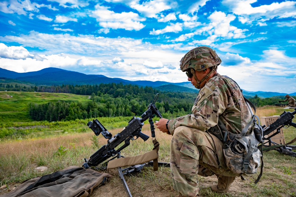 102nd Infantry Regiment soldiers receive awards, conduct reflexive fire drills, machine gun qualification during Annual Training