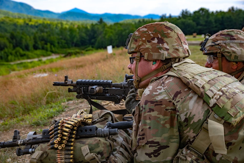 102nd Infantry Regiment soldiers receive awards, conduct reflexive fire drills, machine gun qualification during Annual Training