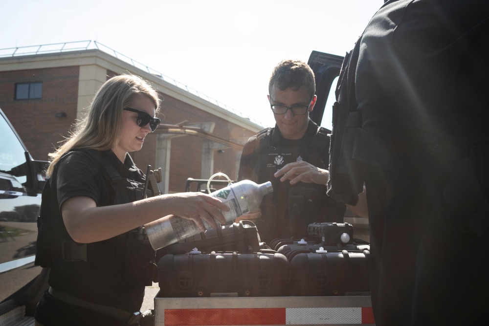 55th Civil Support Team helps decontaminate water plant during training event