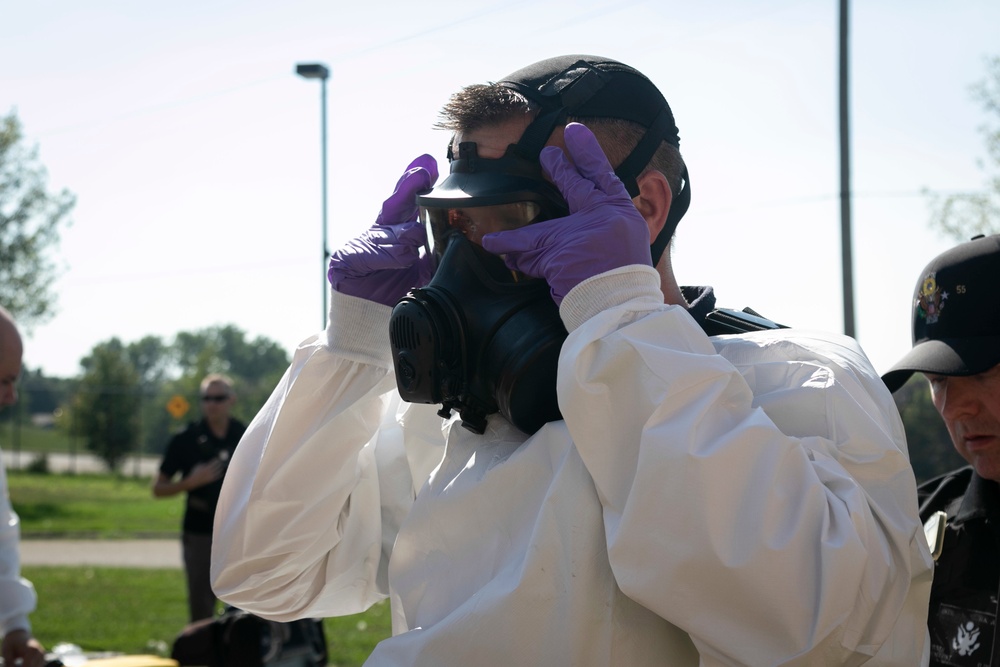 55th Civil Support Team helps decontaminate water plant during training event