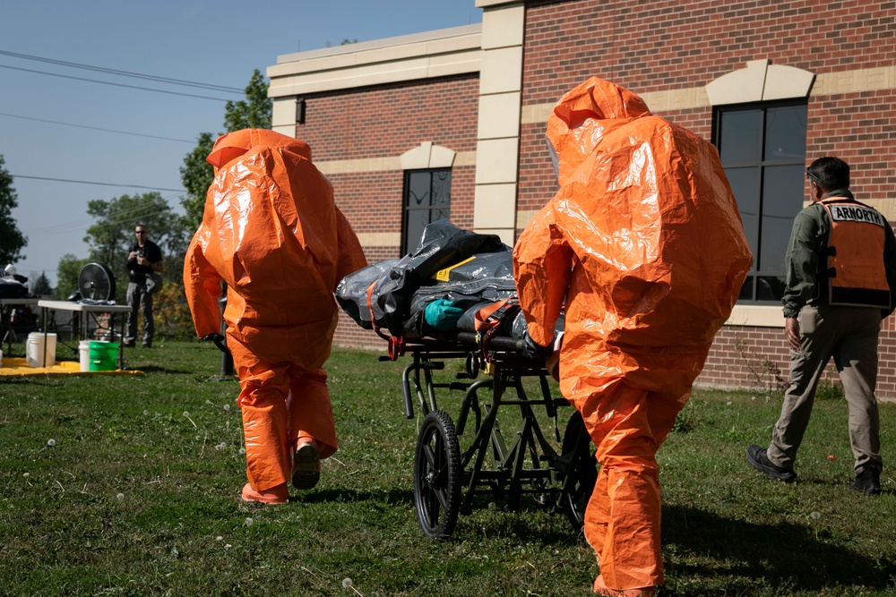 55th Civil Support Team helps decontaminate water plant during training event