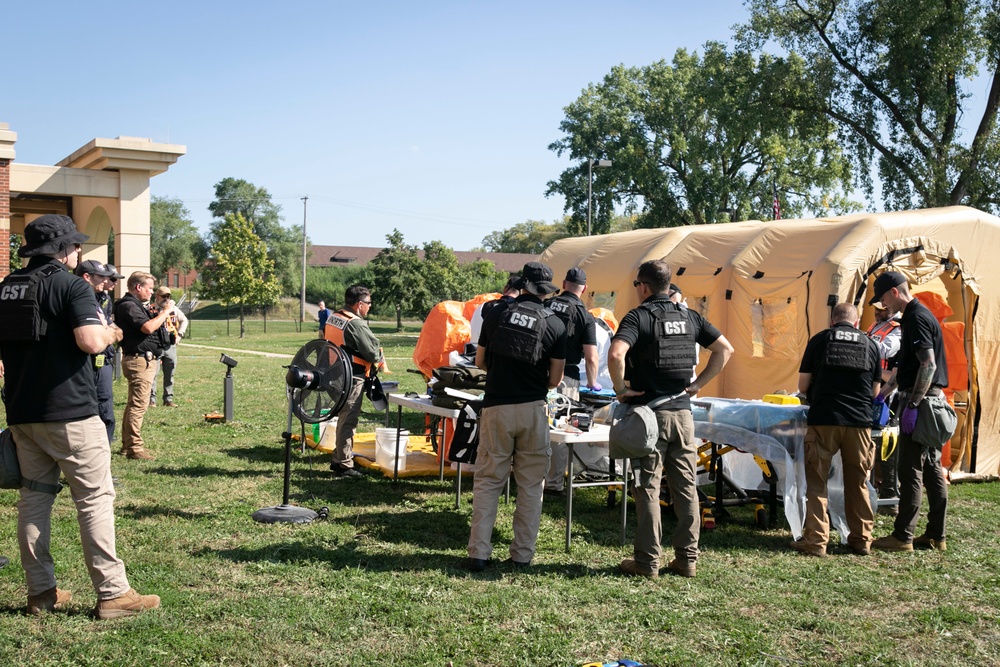 55th Civil Support Team helps decontaminate water plant during training event