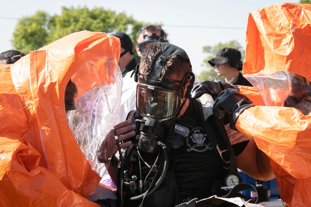 55th Civil Support Team helps decontaminate water plant during training event