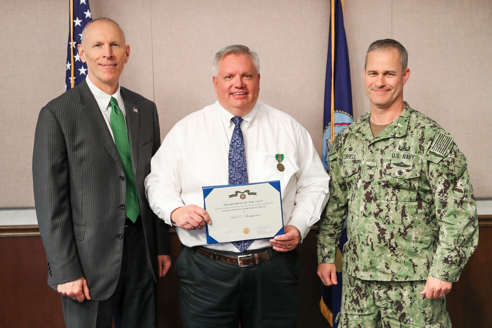 Scott Bumgarner Receives the Navy Civilian Service Achievement Medal