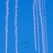 The U.S. Army Parachute Team jumps onto the USS Midway in San Diego