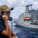 USS Higgins Conducts RAS With USNS Big Horn