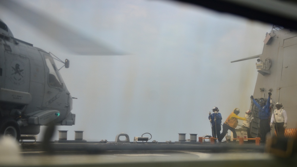 USS Lassen Conducts Flight Ops