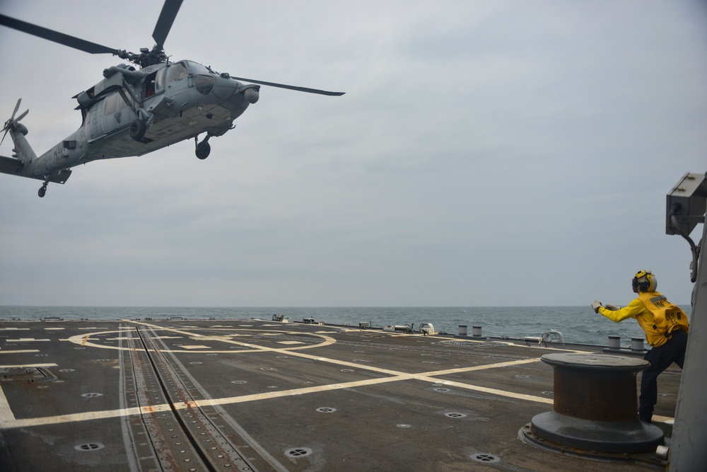 USS Lassen Conducts Flight Ops