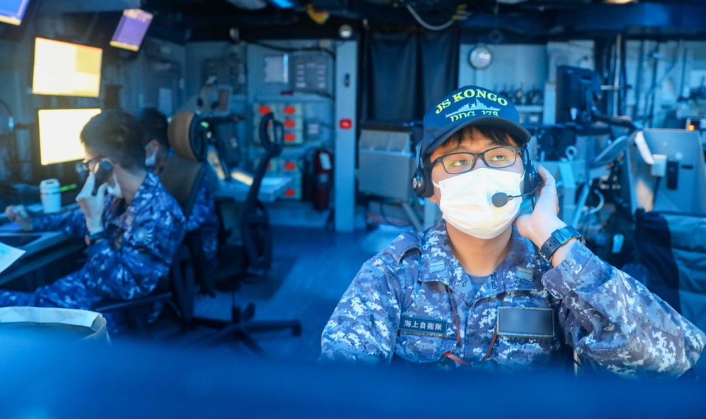 JMSDF Operate Alongside DESRON 15 aboard USS Ronald Reagan