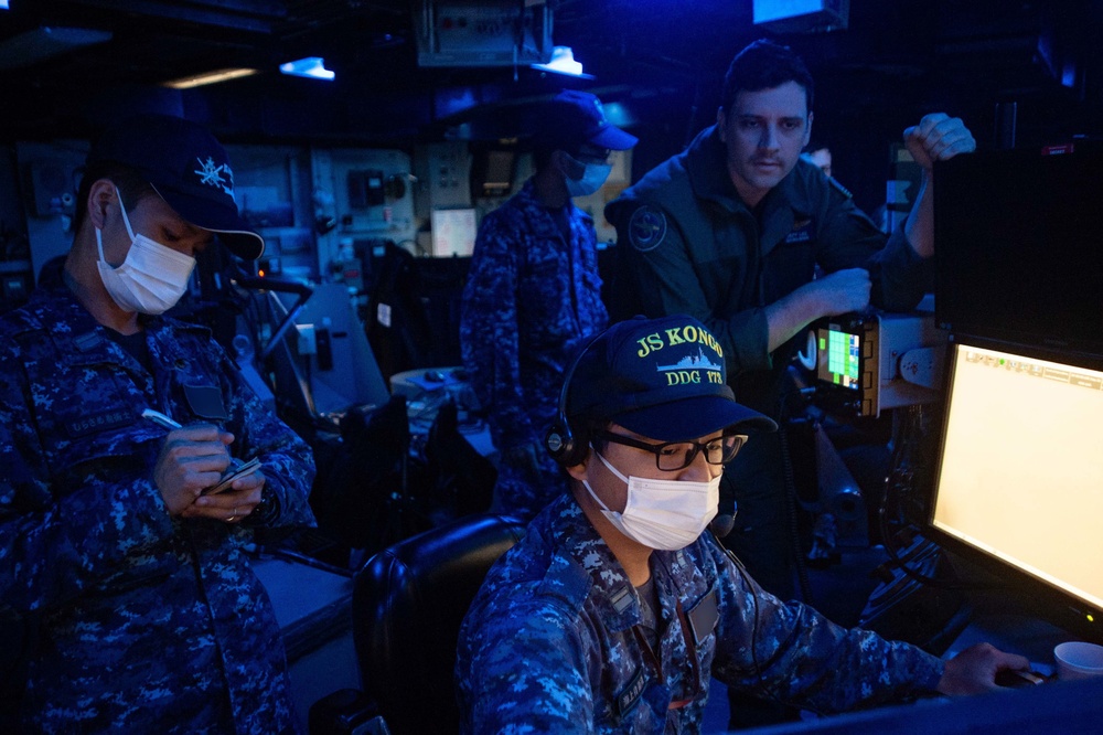 JMSDF Operate Alongside DESRON 15 aboard USS Ronald Reagan