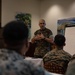 3rd MLG Senior Enlisted Leaders speak with SG(X) Staff NCOs at a Linchpin PME