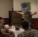 3rd MLG Senior Enlisted Leaders speak with SG(X) Staff NCOs at a Linchpin PME
