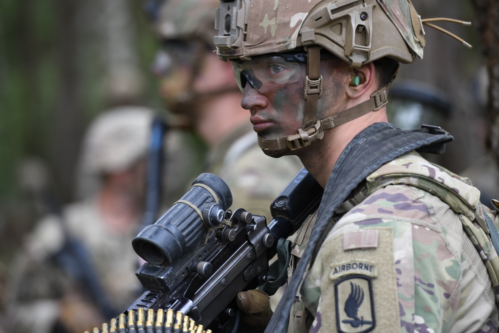 173rd Combined Arms Blank Fire Exercise Day 1