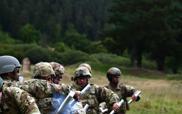 10th Group Soldiers fire AT4's, M320's and detonate Claymore's