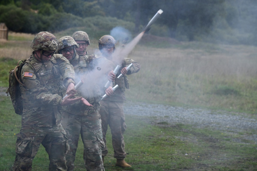 10th Group Soldiers fire AT4's, M320's and detonate Claymore's