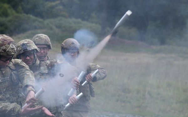 10th Group Soldiers fire AT4's, M320's and detonate Claymore's