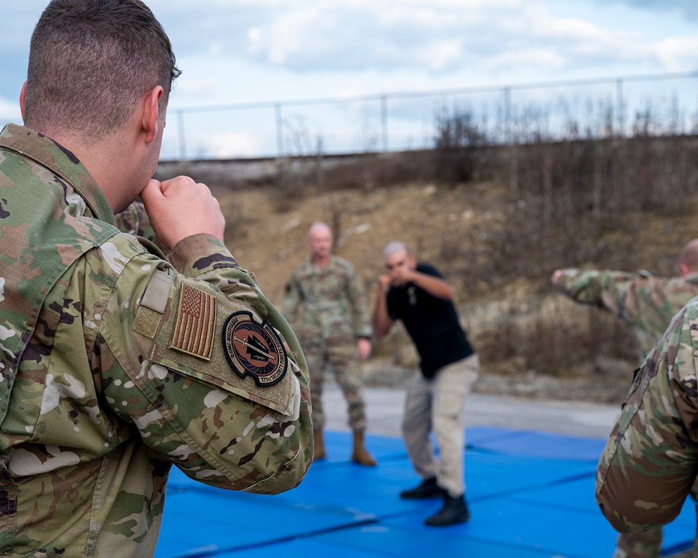 171 ARW Defenders Train Hand-to-Hand Combat