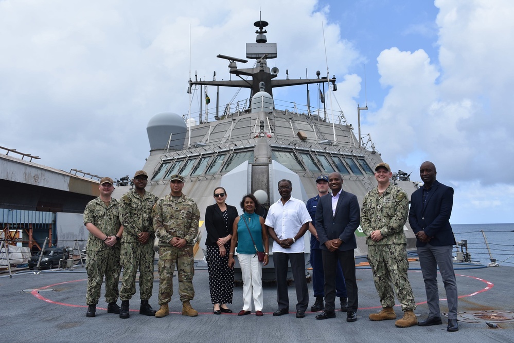 U.S. Ambassador to Jamaica Tours USS Billings