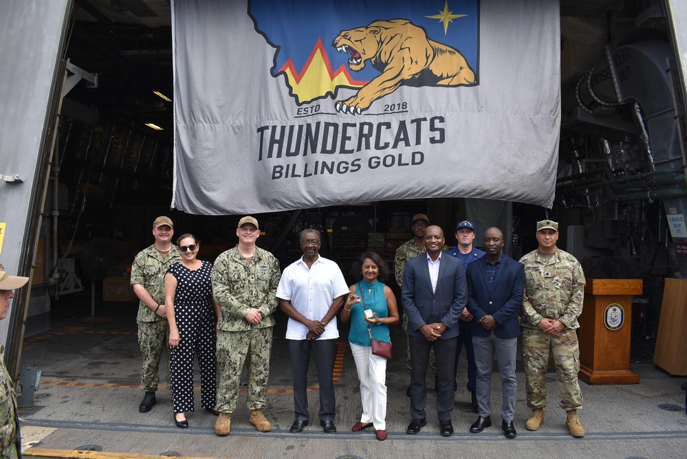 U.S. Ambassador to Jamaica Tours USS Billings