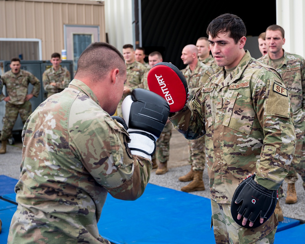 171 ARW Defenders Train Hand-to-Hand Combat