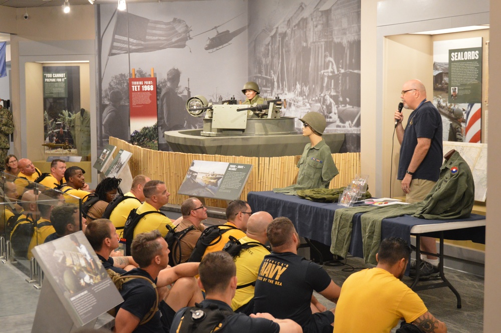 CPO Selects learn about U.S. Navy during the Vietnam War