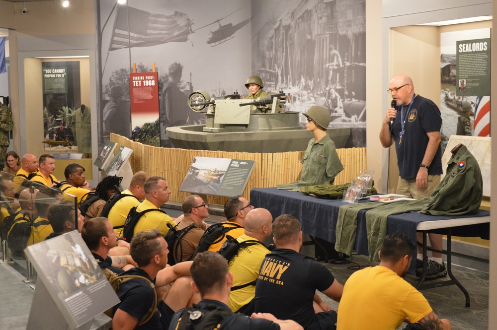 CPO Selects learn about U.S. Navy during the Vietnam War