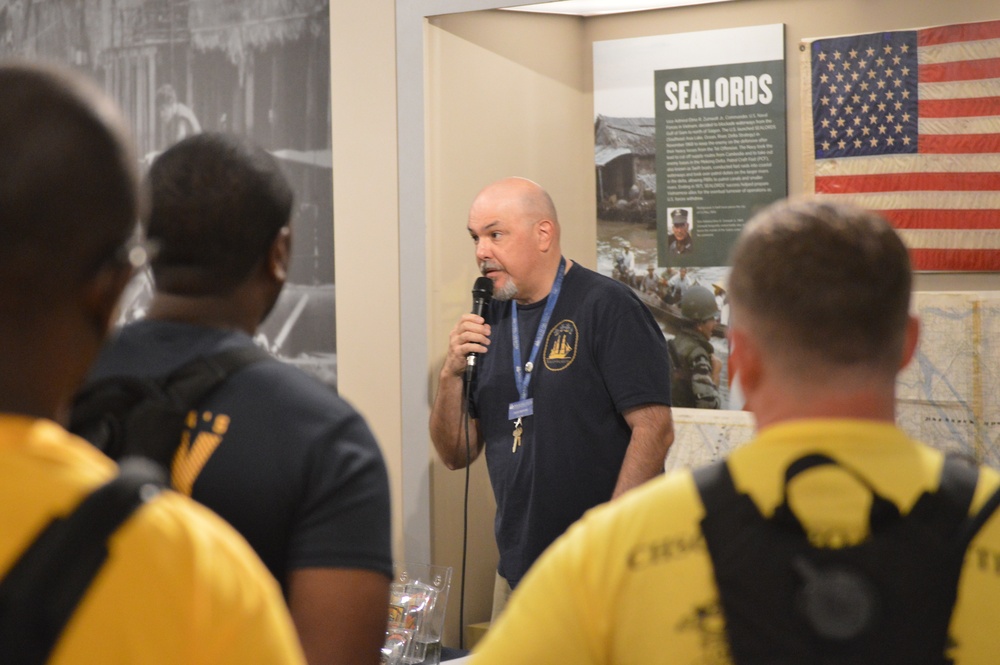 CPO Selects learn about U.S. Navy during the Vietnam War