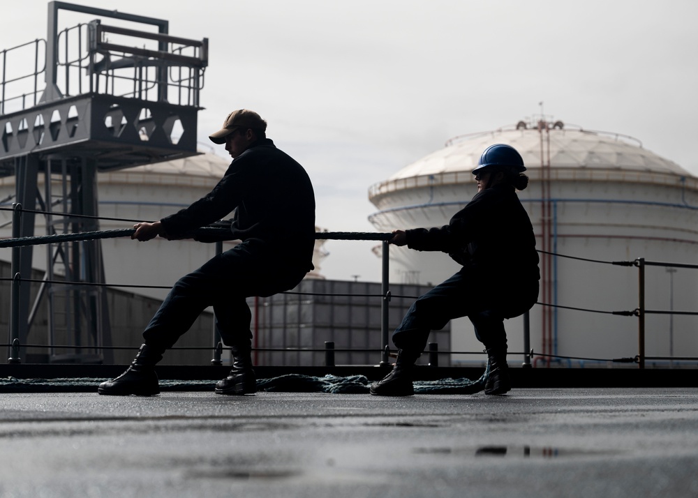 USS Hershel “Woody” Williams arrives in South Africa