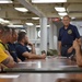 MCPON Duane Bushey, 7th Master Chief Petty of the Navy, speaks to CPO Selectees aboard Battleship Wisconsin