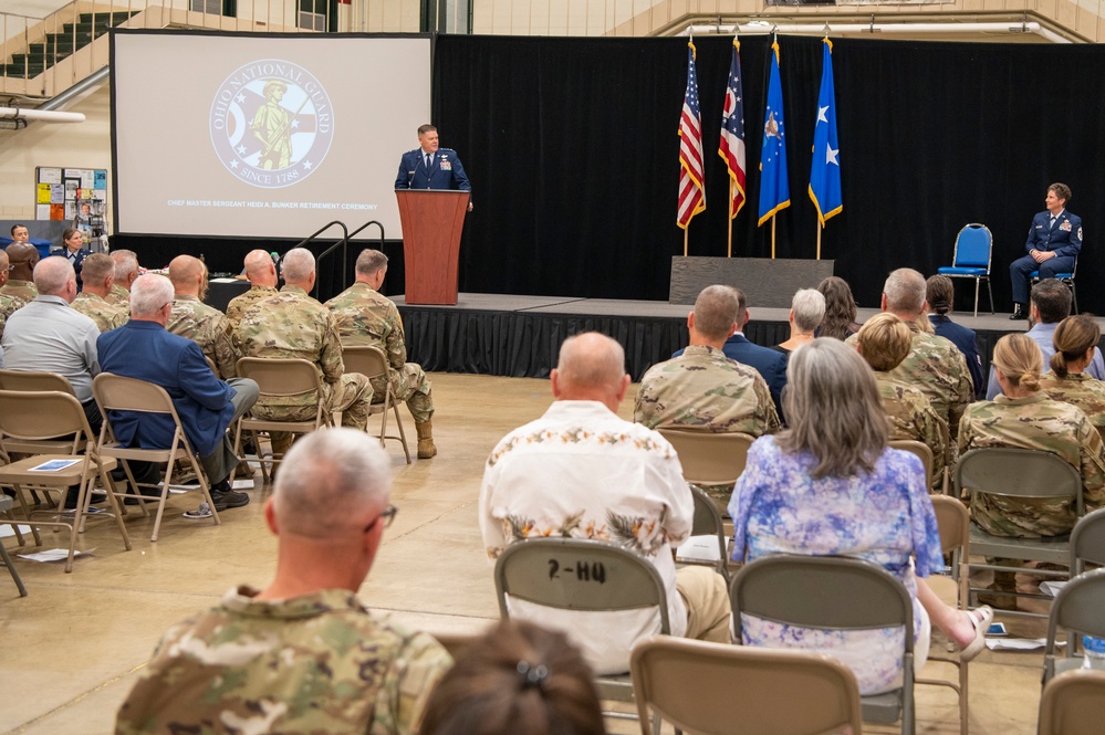 Eleventh Ohio state command chief retirement