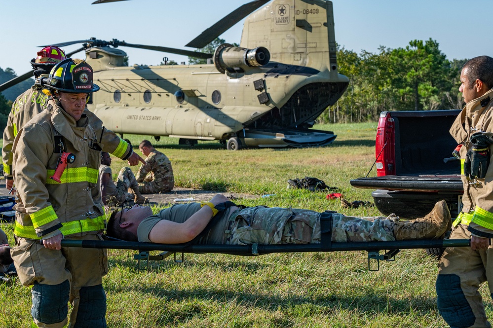 Helicopter crash exercise prepares Fort Eustis for real-world scenarios