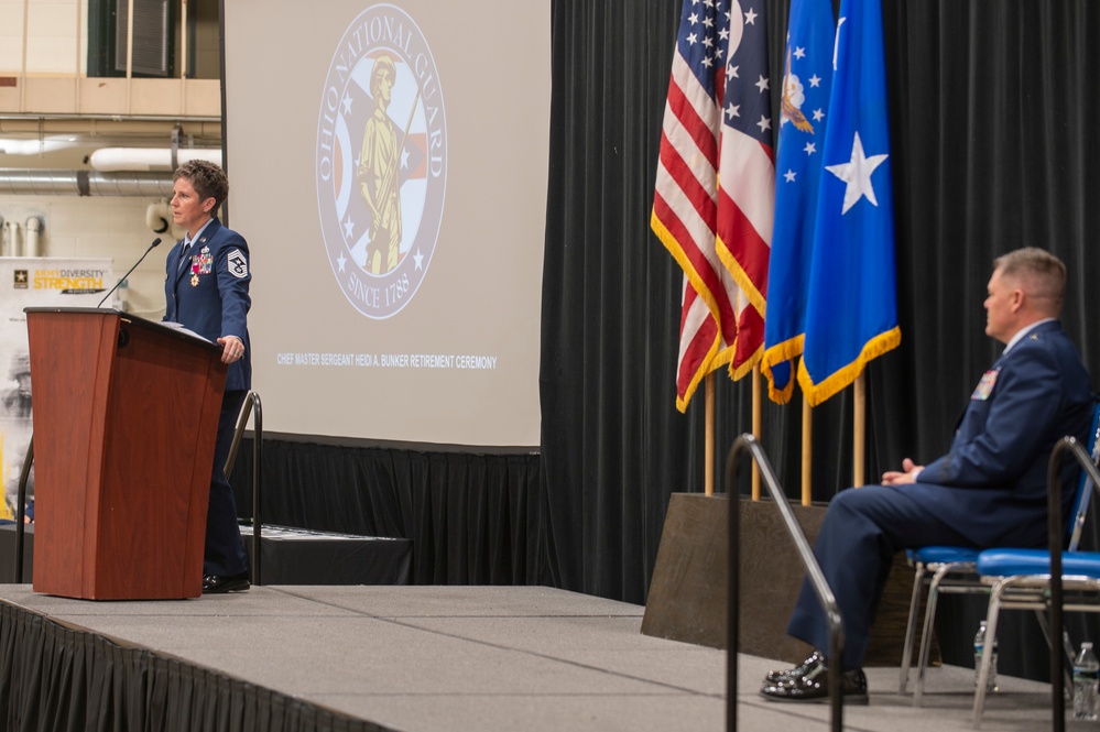 Eleventh Ohio state command chief retirement