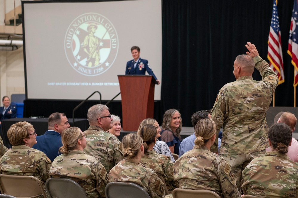 Eleventh Ohio state command chief retirement