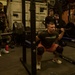 US Navy Sailors Participate in a Squat Challenge Aboard USS George H.W. Bush