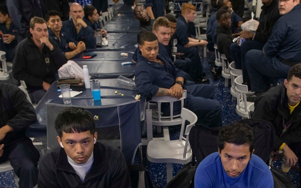US Navy Sailors Play in a Super Smash Bros. Tournament Aboard USS George H.W. Bush