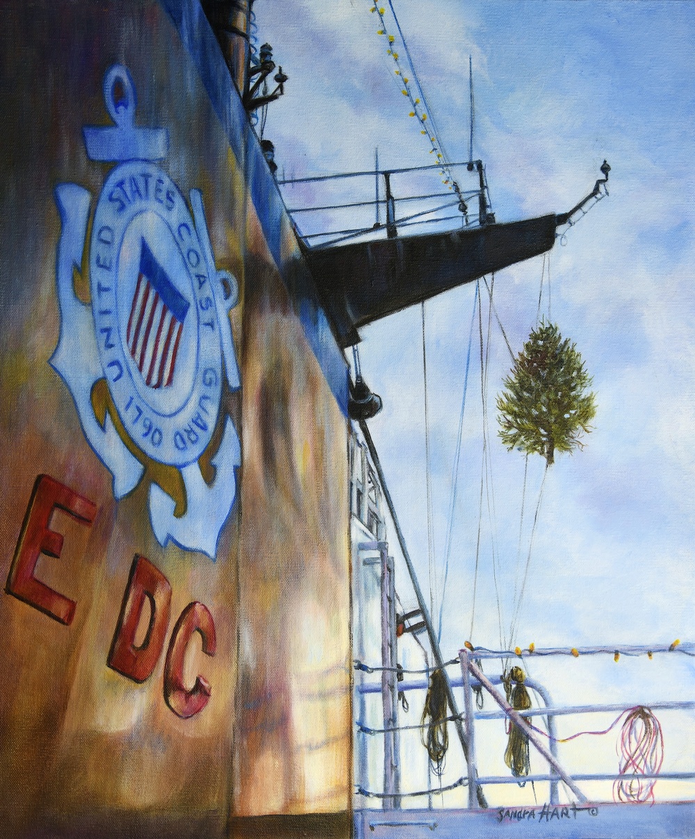 US Coast Guard Program 2020 Collection, Ob ID# 202013, "Christmas pennant," Sandra Hart (13 of 30)