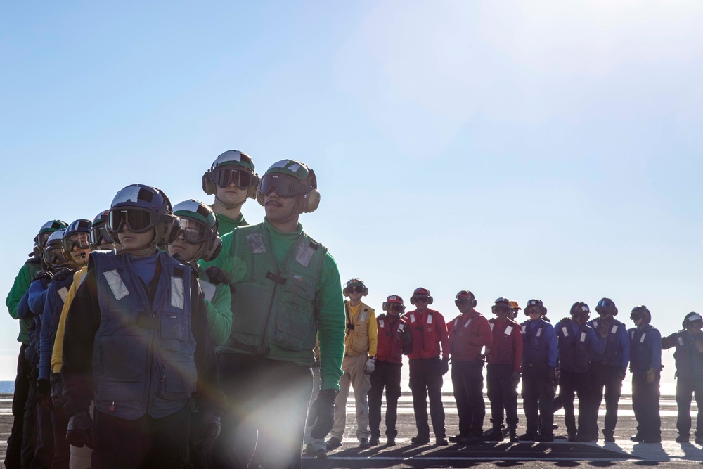 USS George H.W. Bush Fire Drill