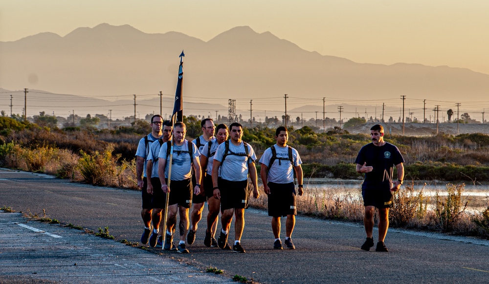 Greater Los Angeles CPO FY23 Selectees conducts formation drill as part of CPO Initiation onboard NWS Seal Beach.