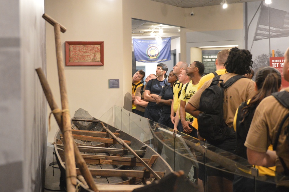 CPO Selects learn about U.S. Navy during the Vietnam War