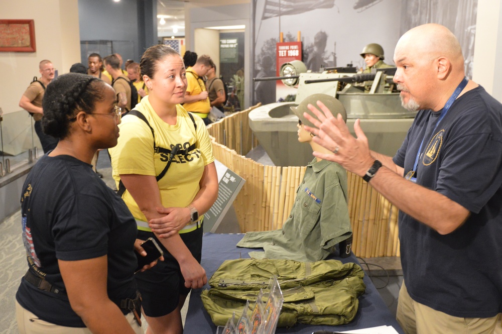 CPO Selects learn about U.S. Navy during the Vietnam War