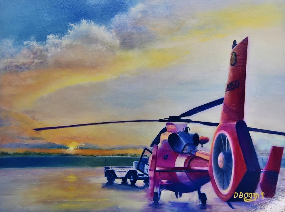 US Coast Guard Art Program 2020 Collection, Ob ID# 202003, &quot;By dawn's early light,&quot; Dennis Boom (3 of 30)