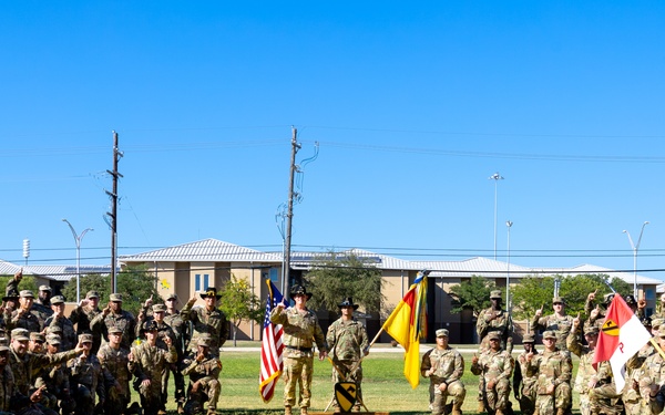 1st Cav Patching Ceremony